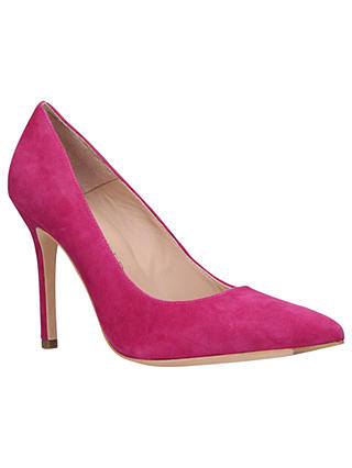 Kurt Geiger London Brompton High Heel Court Shoes, Pink Suede