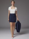 L.K.Bennett Charlee Tweed Skirt, Navy