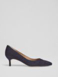 L.K.Bennett Audrey Pointed Toe Court Shoes, Navy Suede