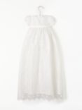 John Lewis Heirloom Collection Baby Silk Lace Gown, Cream
