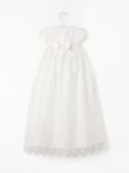 John Lewis Heirloom Collection Baby Silk Lace Gown, Cream