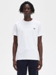 Fred Perry Ringer Crew Neck T-Shirt, White