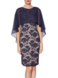 Gina Bacconi Minnie Floral Embroidery Dress, Navy