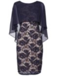 Gina Bacconi Minnie Floral Embroidery Dress, Navy