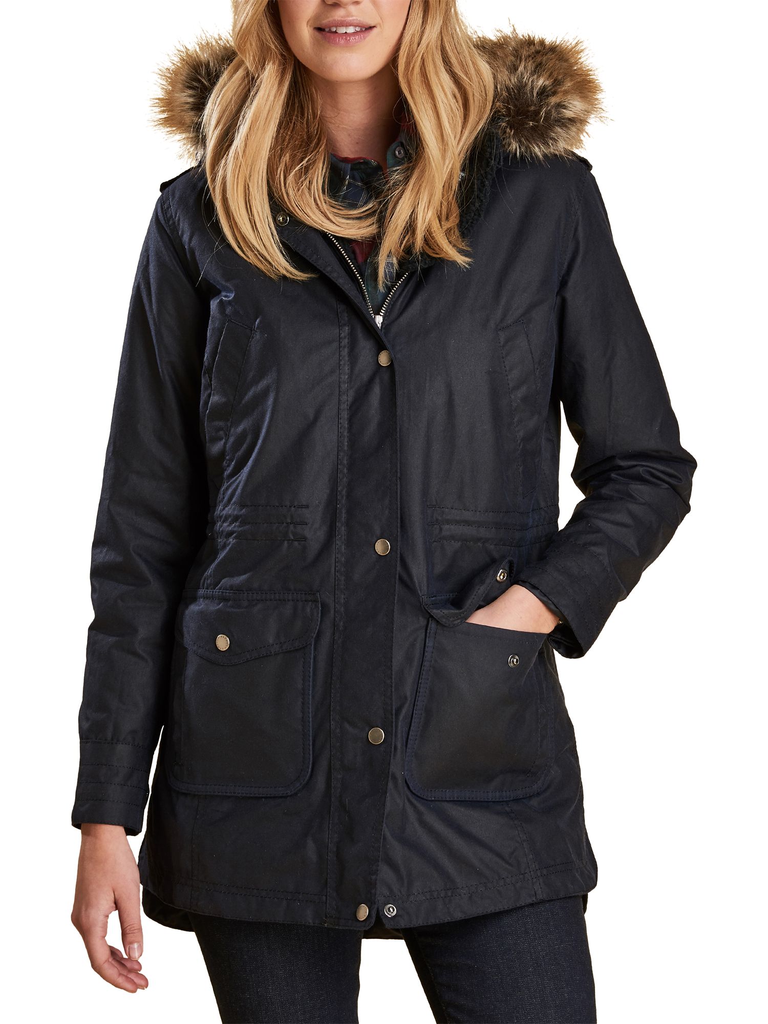 Barbour Bridport Waxed Hooded Jacket 