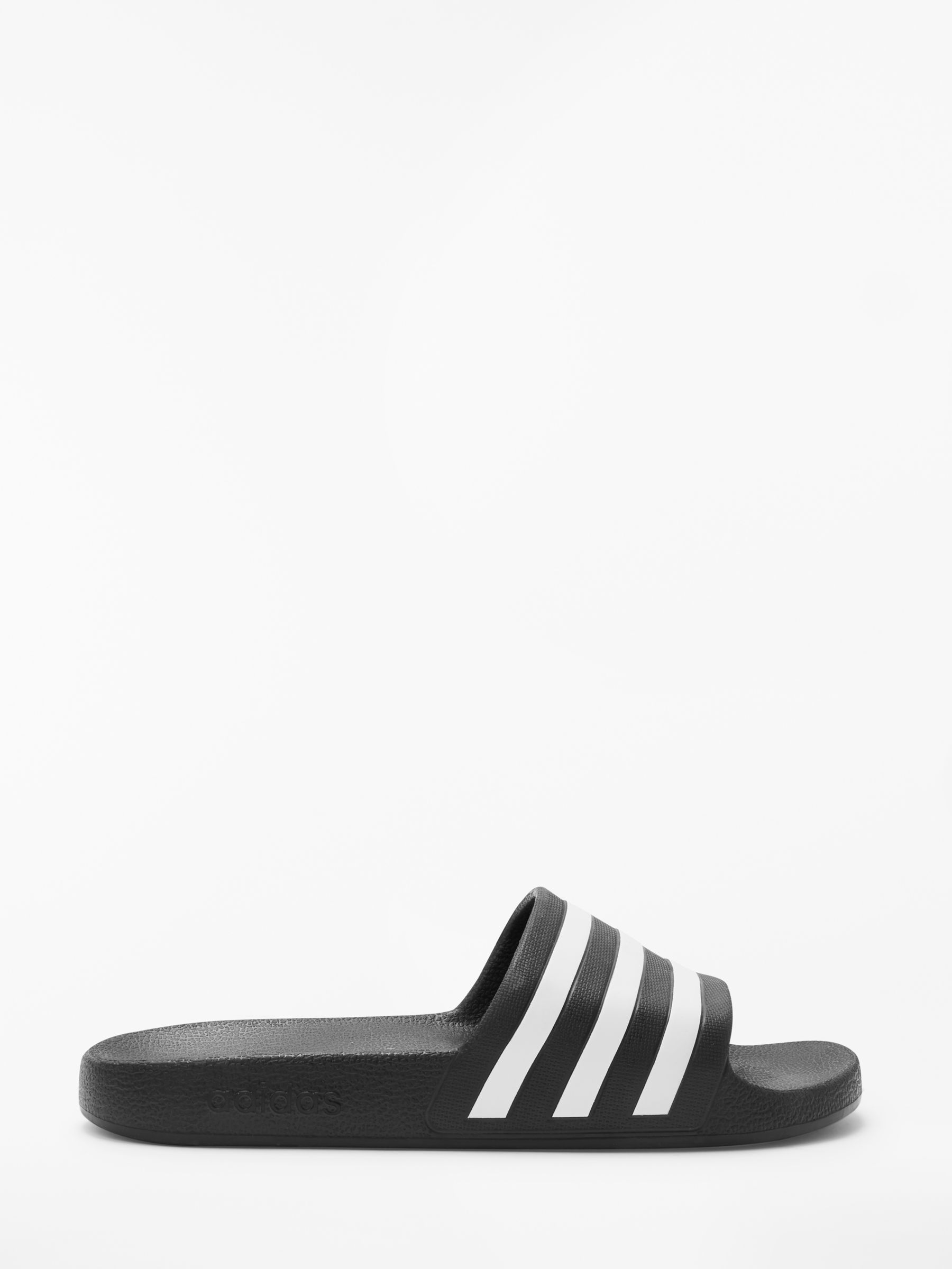 adidas black & white adilette slide sandals