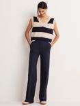 Boden Westbourne Ponte Trousers, Navy