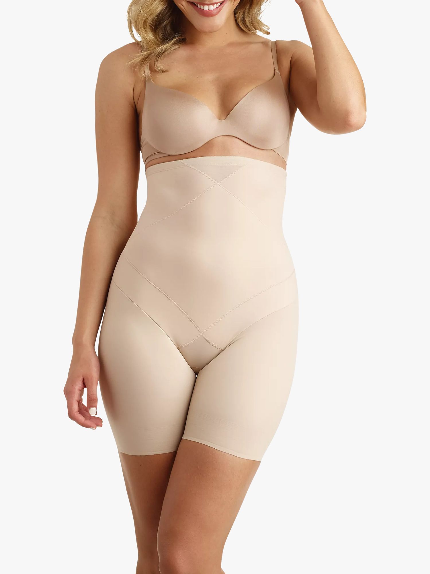 Miraclesuit LYCRA® FitSense™ Bodysuit, Nude at John Lewis & Partners
