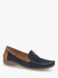 Gabor California Wide Fit Moccasins, Navy