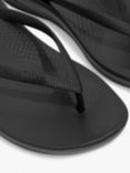 FitFlop IQushion Ergonomic Flip Flops, Black