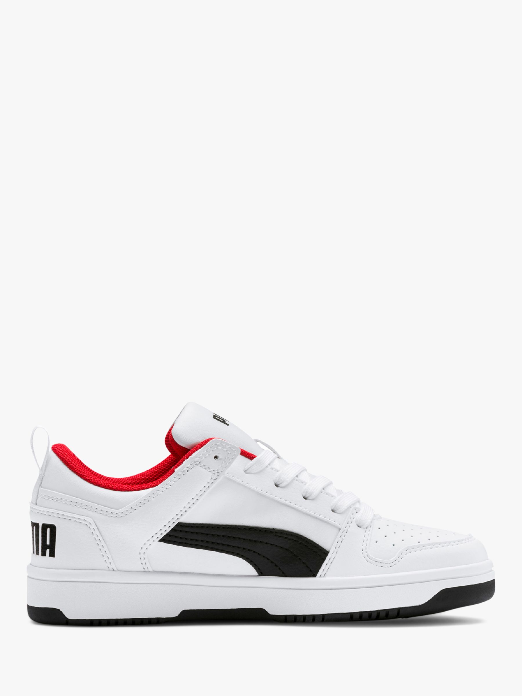 puma white red