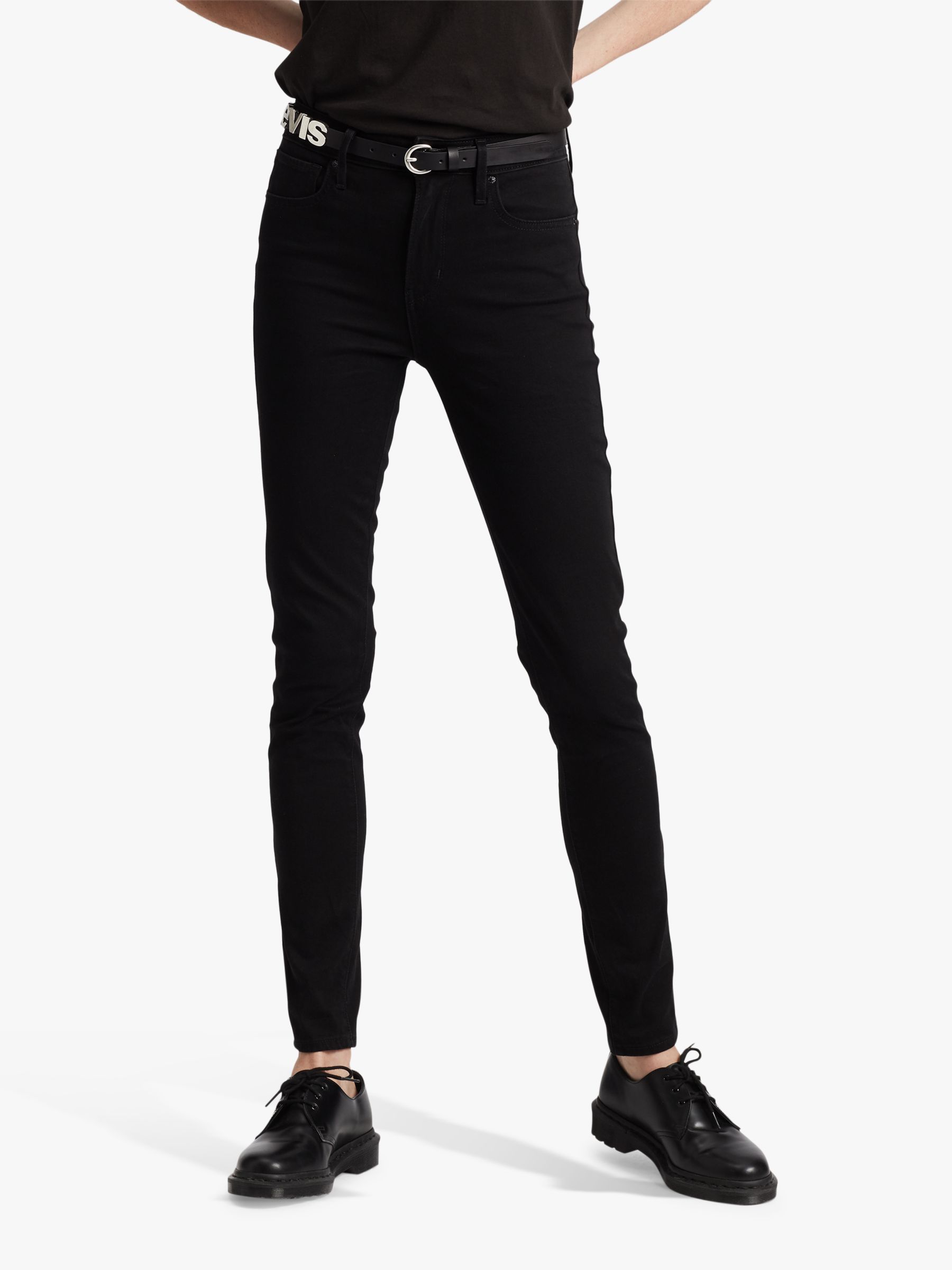 levi high rise skinny jeans black