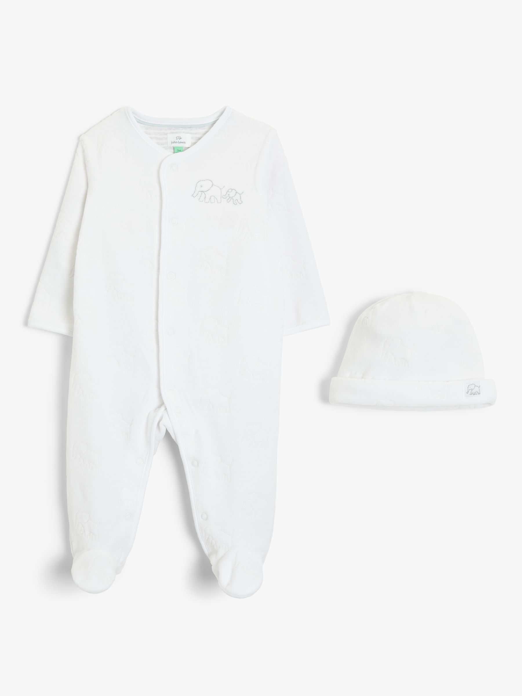 sleepsuit and hat