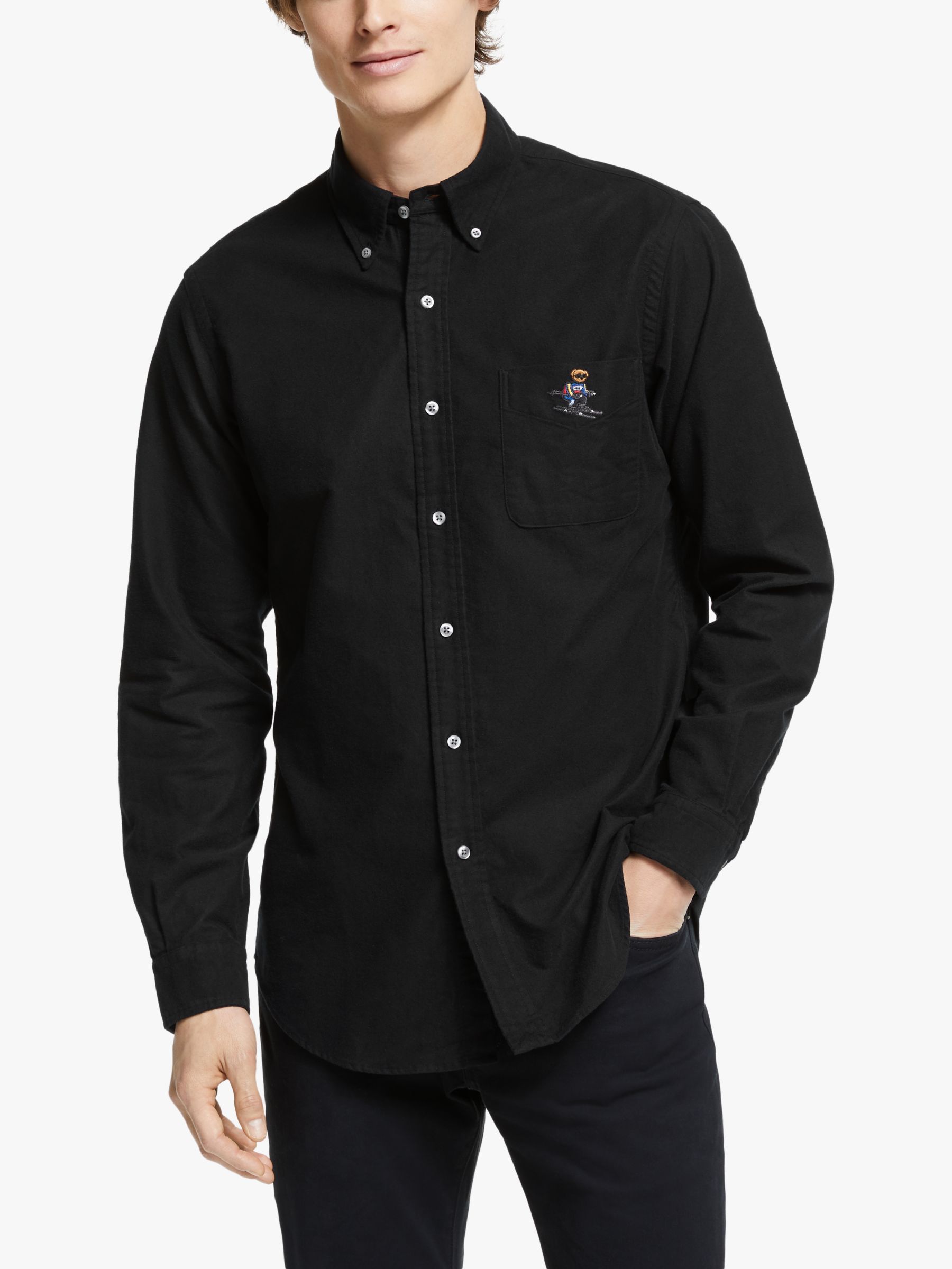 ralph lauren black oxford shirt