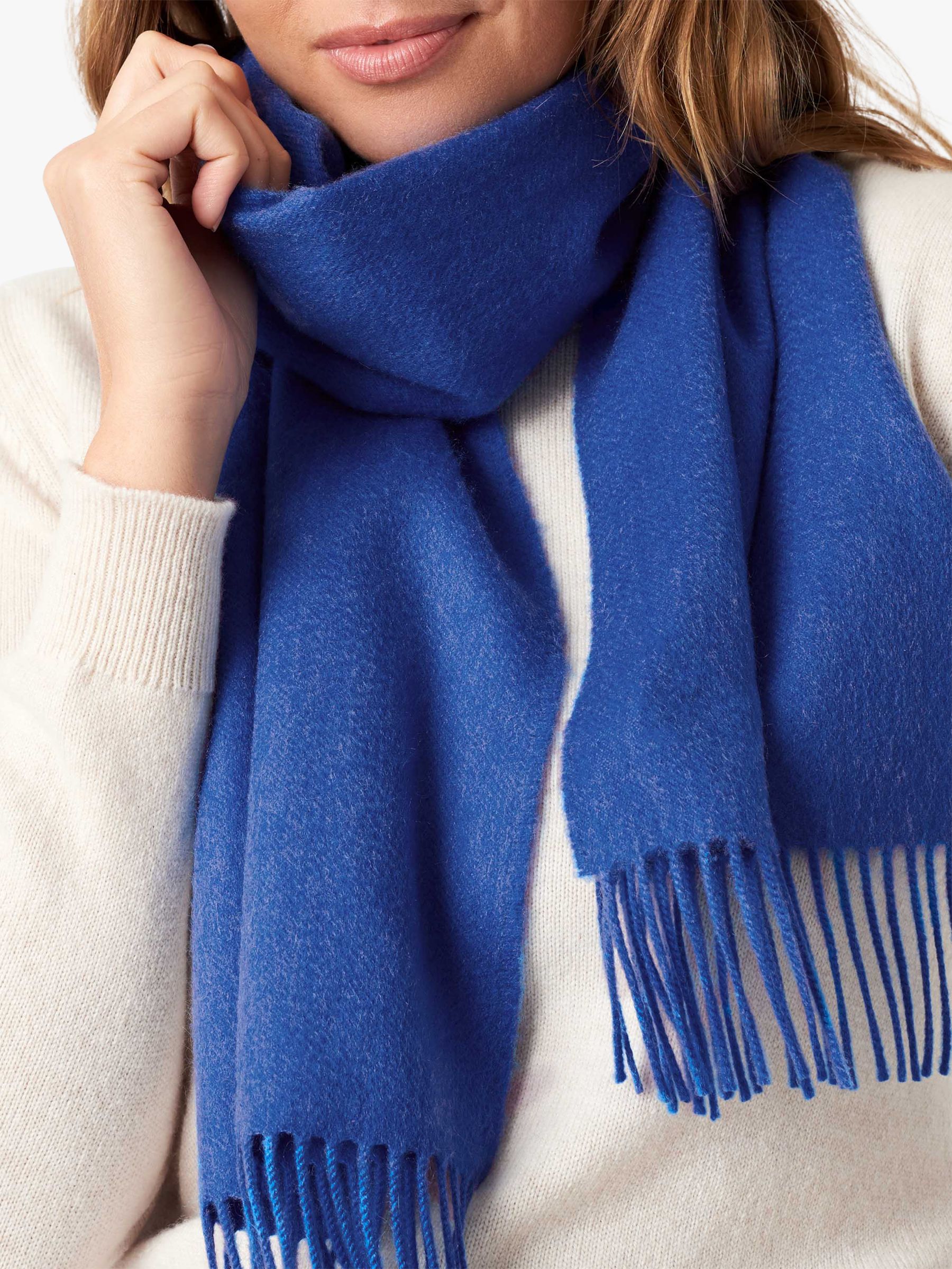 blue cashmere scarf