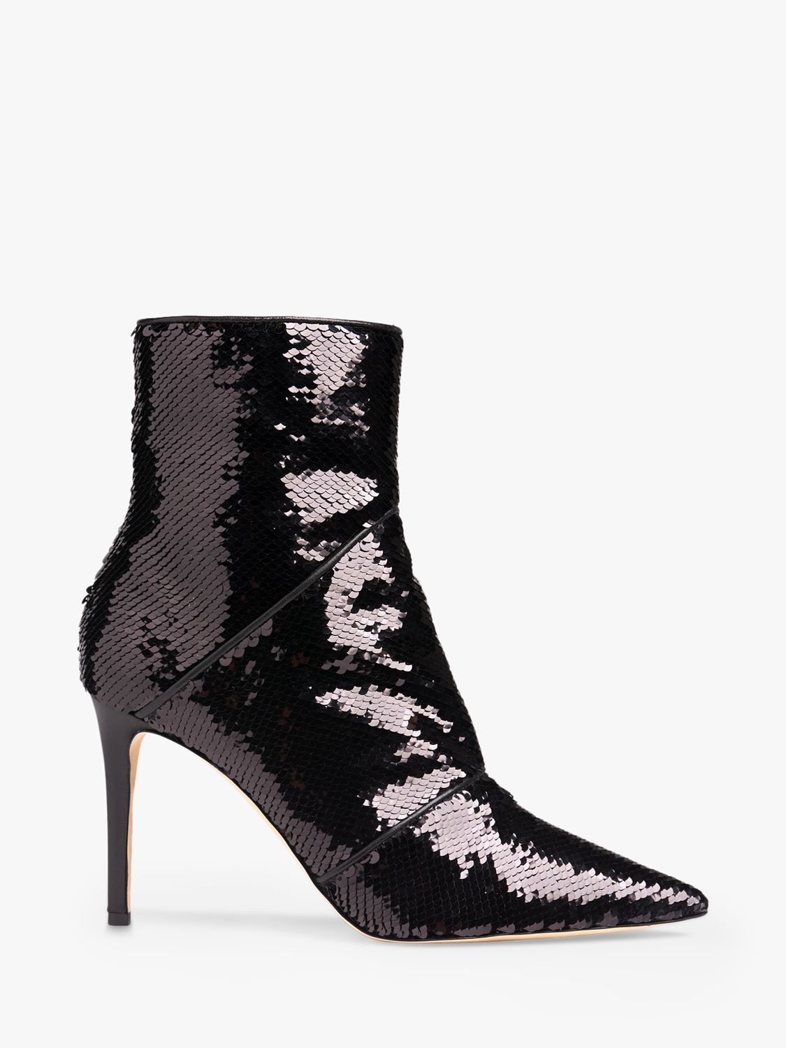 sequin ankle boots