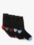 John Lewis Organic Cotton Rich Heel and Toe Men's Socks, Pack of 5