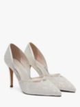 Rainbow Club Georgia Luxury Lace Pointed Court Shoes, Ivory