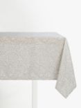 John Lewis Wipe Clean PVC Hidcote Floral Print Tablecloth, Grey