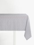 John Lewis Wipe Clean PVC Geometric Print Tablecloth, Pale Grey