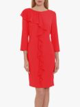 Gina Bacconi Thandie Moss Crepe Chiffon Frill Dress