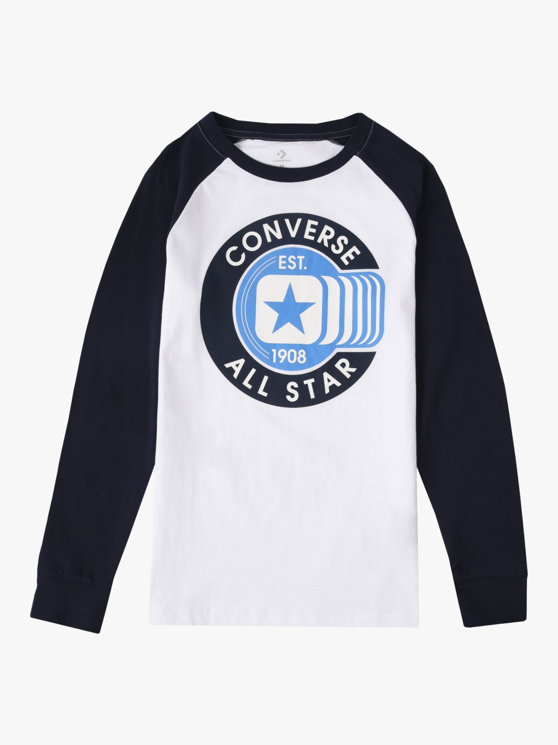 converse all star t shirt blue