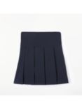 John Lewis Girls' Adjustable Waist Stain Resistant Panel Pleated School Skirt