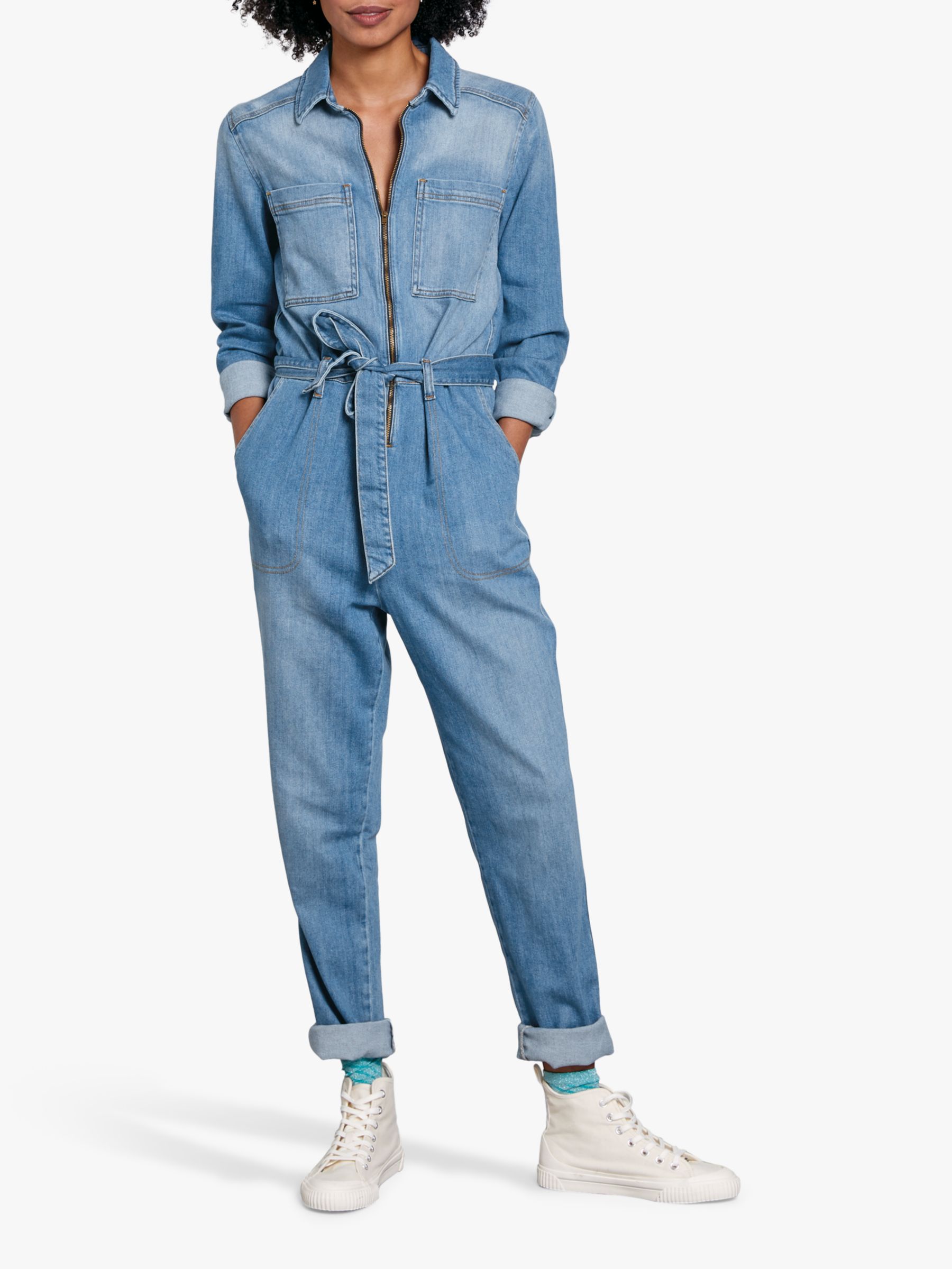 hush denim jumpsuit