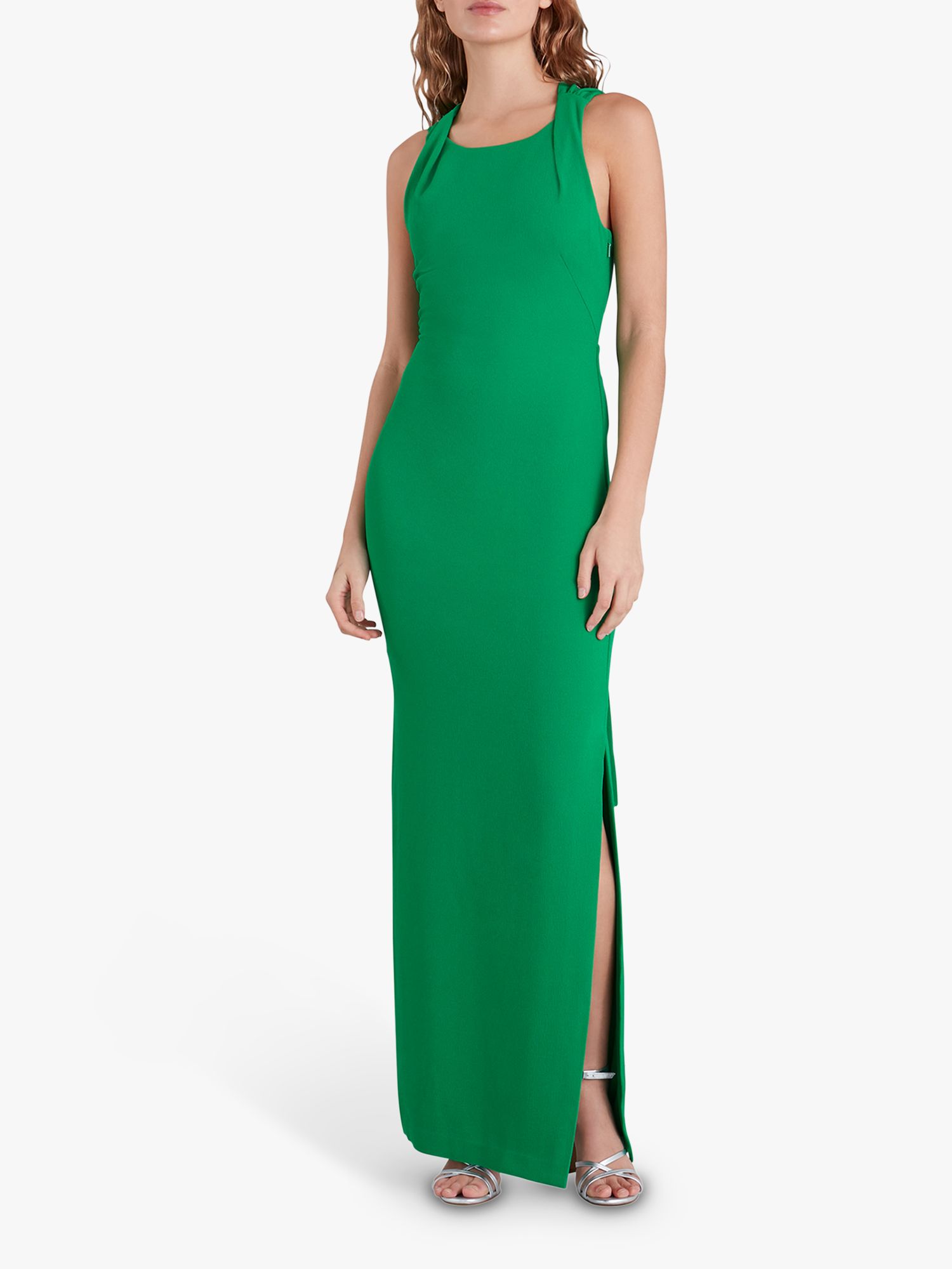 Whistles Tie Back Maxi Dress, Green at ...