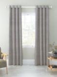 John Lewis Boucle Pair Blackout/Thermal Lined Eyelet Curtains