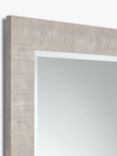 John Lewis Mason Rectangular Textured Wood Frame Wall Mirror