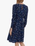 Gina Bacconi Arisia Floral Crepe Mini Dress, Navy