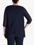 chesca Fancy Layered V-Neck Top