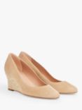 L.K.Bennett Eevi Leather Wedge Heel Court Shoes