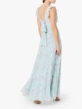 Maids to Measure Dahlia Cloud Floral Print Chiffon Maxi Dress, Multi