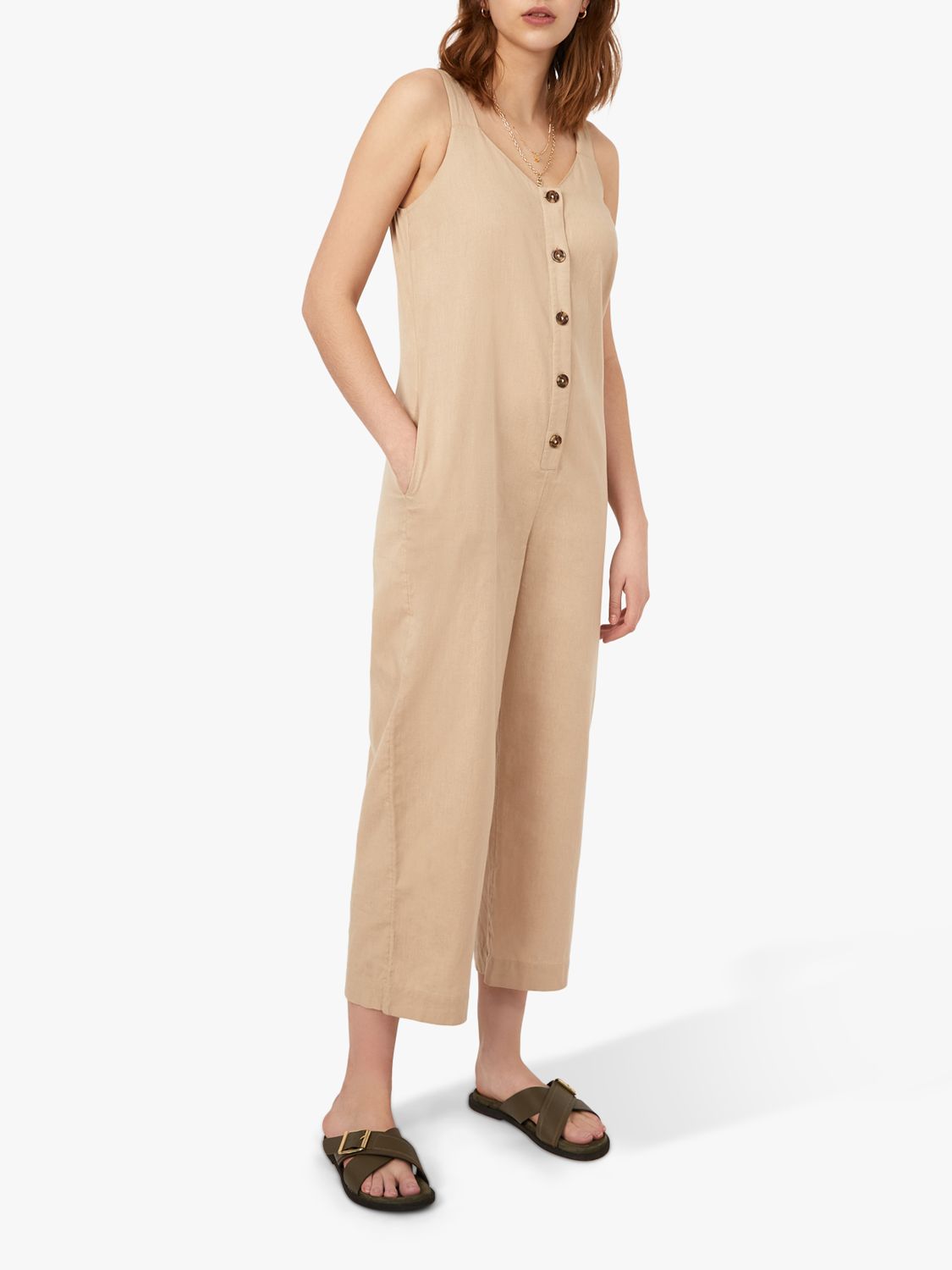 warehouse linen jumpsuit