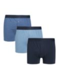 John Lewis Organic Cotton Button Fly Trunks, Pack of 3