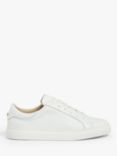 John Lewis Fiona Scalloped Detail Leather Trainers, White