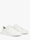 John Lewis Fiona Scalloped Detail Leather Trainers, White