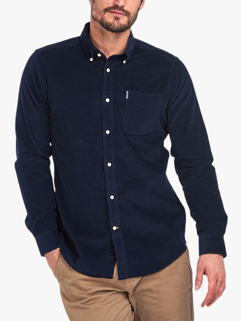 Barbour Cord 2 Tailored Shirt, Navy at 