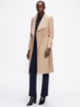 Ted Baker Rose Mid Length Wool Blend Wrap Coat, Camel