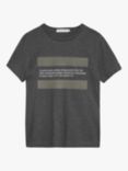 Calvin Klein Kids' Established Organic Cotton T-Shirt, Dark Grey Heather