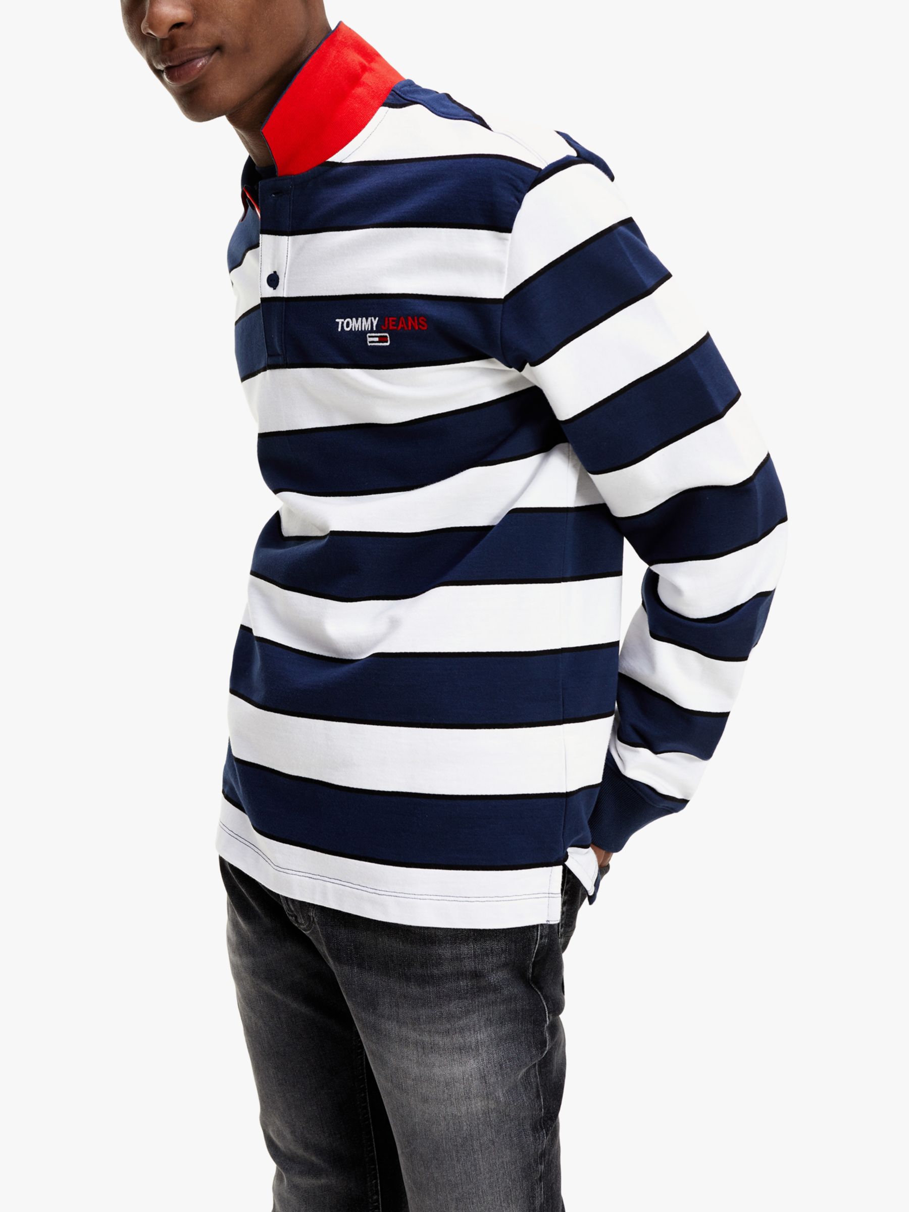 tommy jeans long sleeve polo