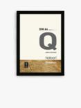 nielsen Quadrum Oak Wood Poster Frame, Black