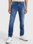 Tommy Jeans Slim Tapered Austin Jeans, Mid Blue Stretch