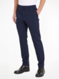 Calvin Klein Slim Fit Stretch Wool Blend Trousers, Ink Blue