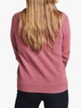 Pure Collection Cashmere V-Neck Jumper, Orchid Pink