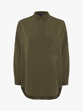 French Connection Crepe Shirt, Cactus