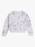 HUGO BOSS Kids' Cropped Sweatshirt, White