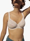 Maison Lejaby Gaby Lace Full Cup Underwired Bra, White